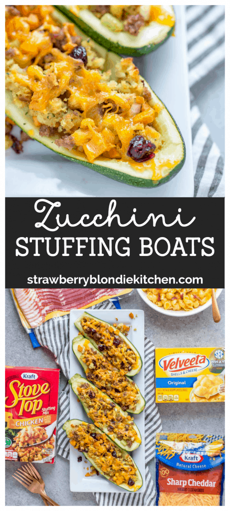 Zucchini Stuffing Boats