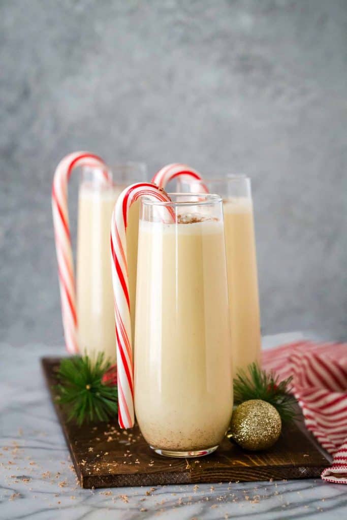 Chocolate Peppermint Eggnog Cocktail