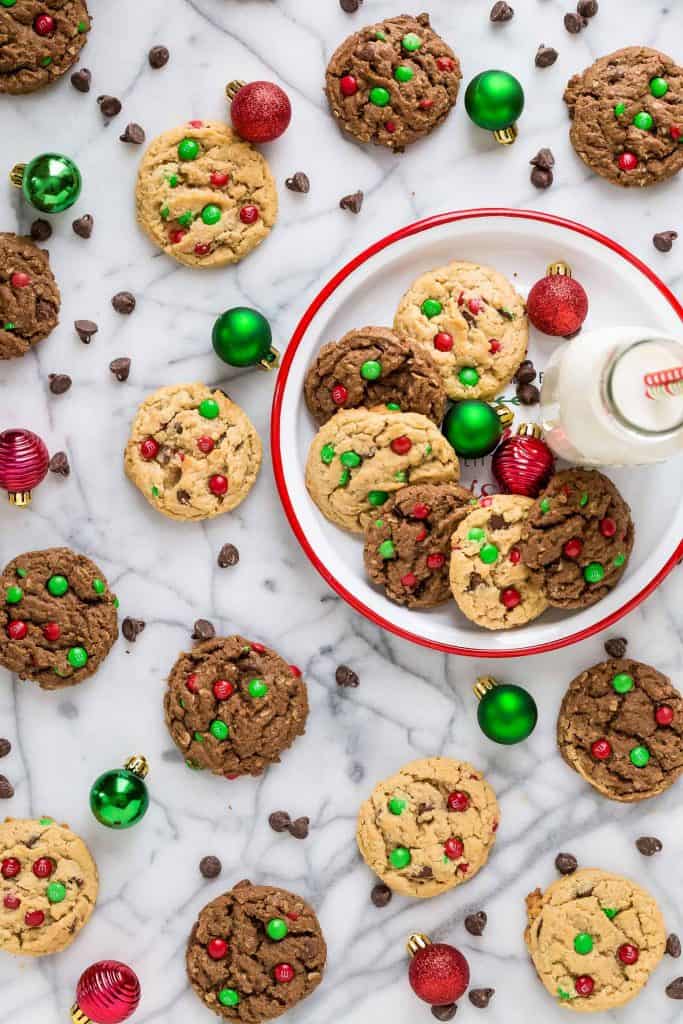 Christmas Monster Cookies 2 ways