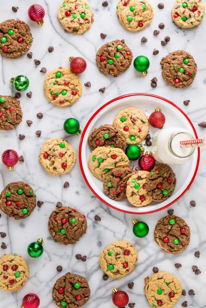 Christmas Monster Cookies 2 ways