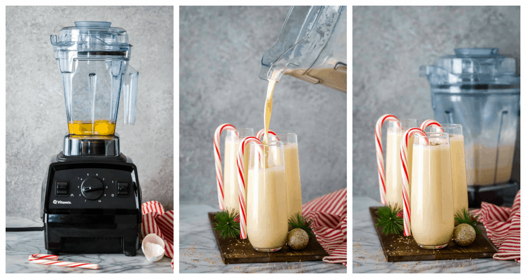 Chocolate Peppermint Eggnog Cocktail