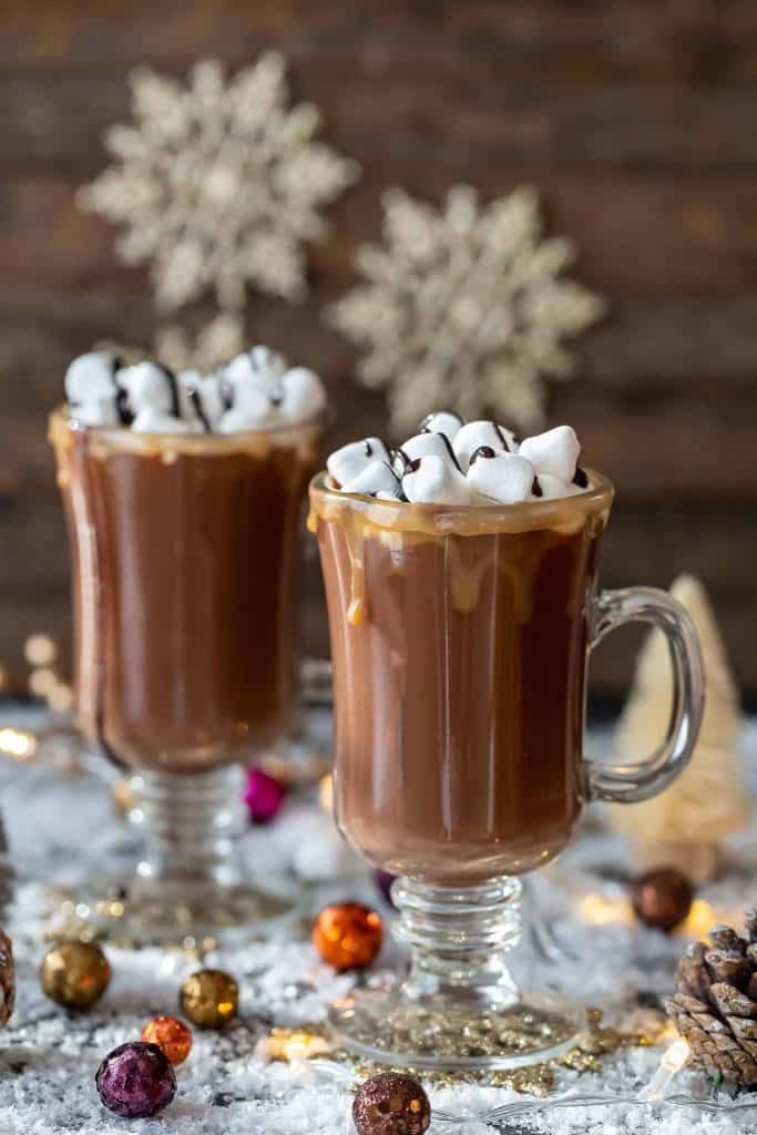 Salted Caramel Hot Chocolate Toddy