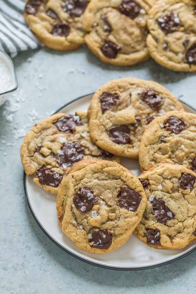 Tahini Toffee Chocolate Chip Cookies