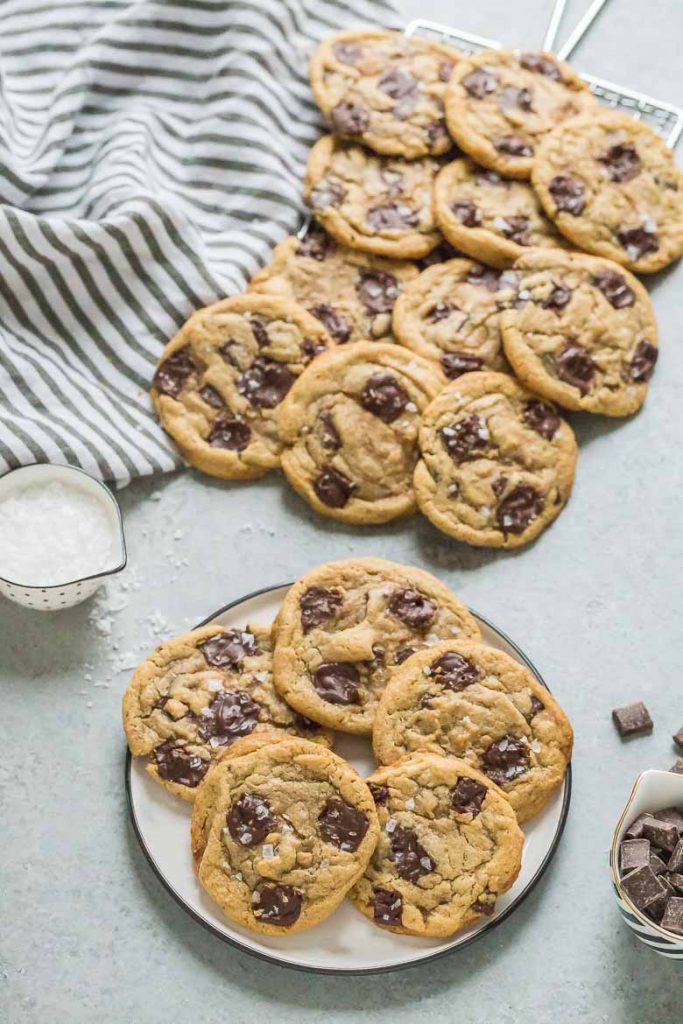 Tahini Toffee Chocolate Chip Cookies