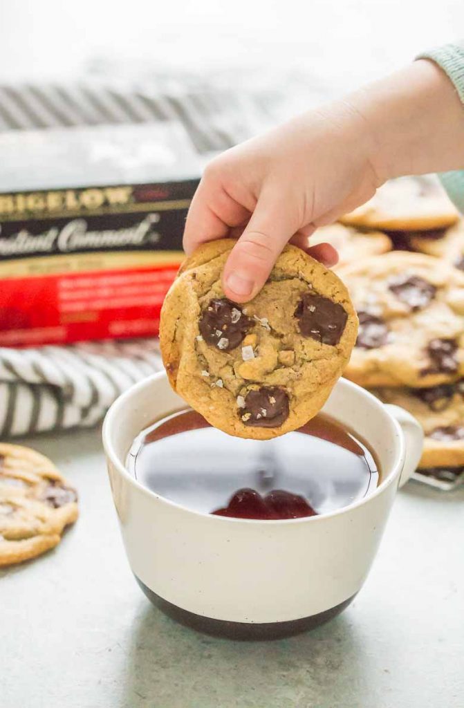 Tahini Toffee Chocolate Chip Cookies