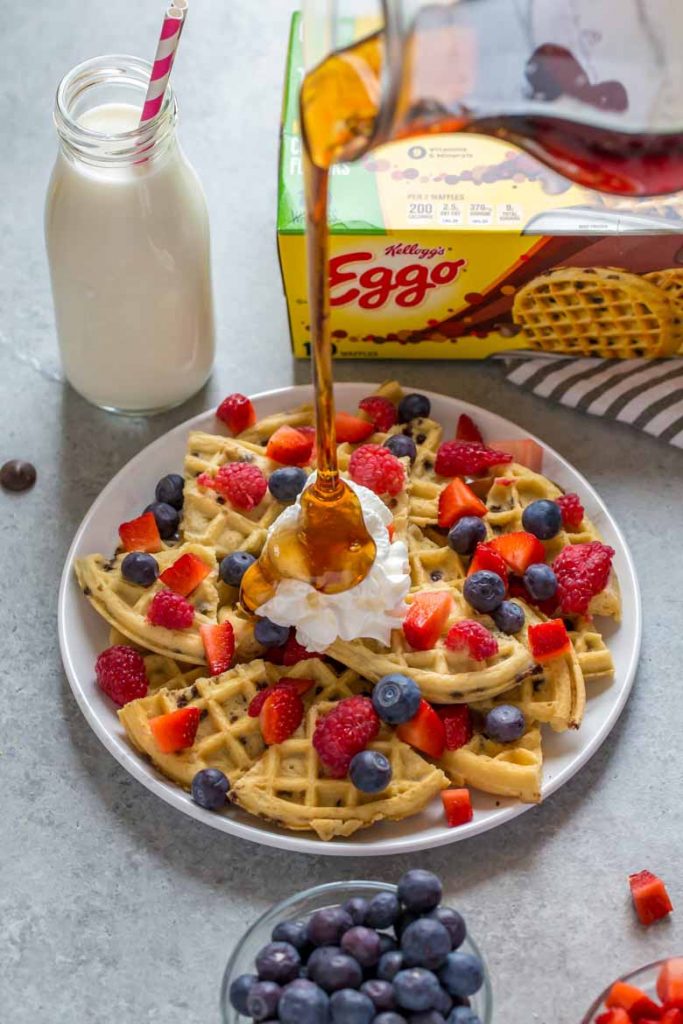 Fruity Breakfast Waffle Nachos