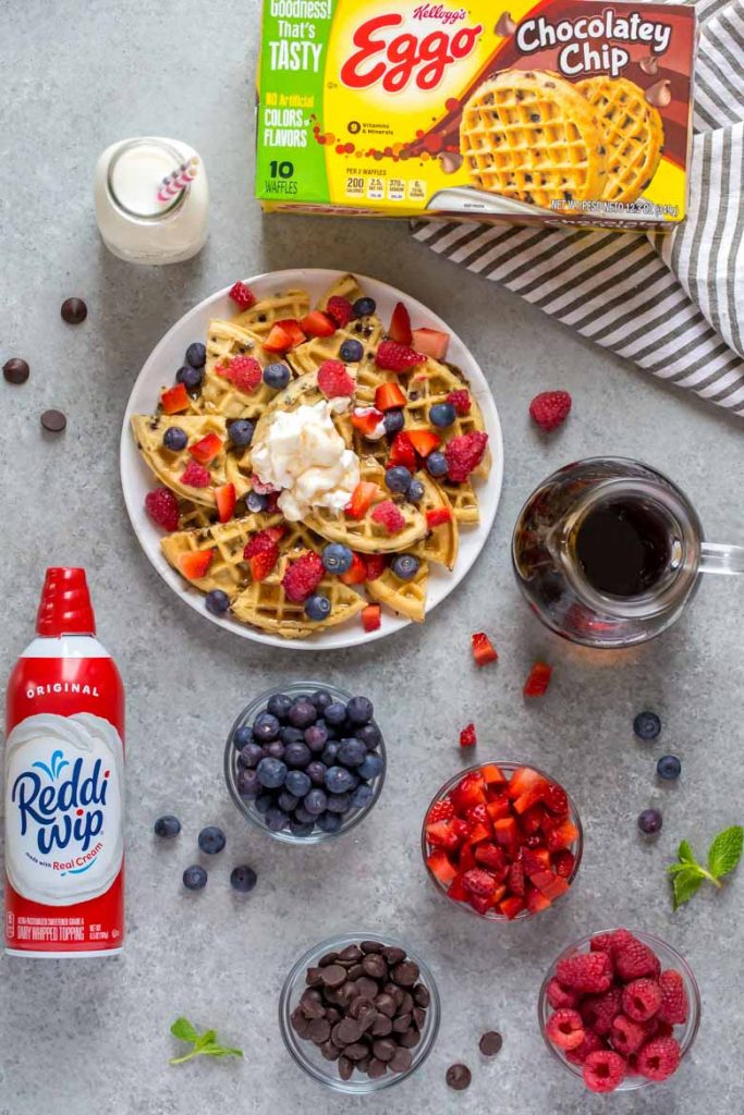 Fruity Breakfast Waffle Nachos