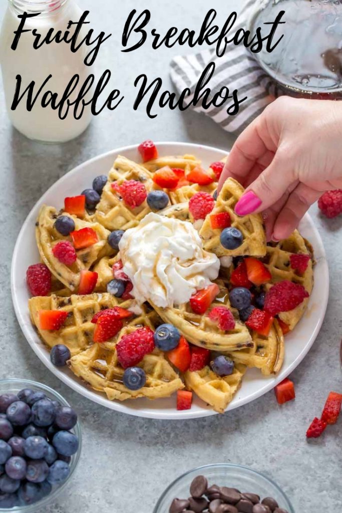 Fruity Breakfast Waffle Nachos