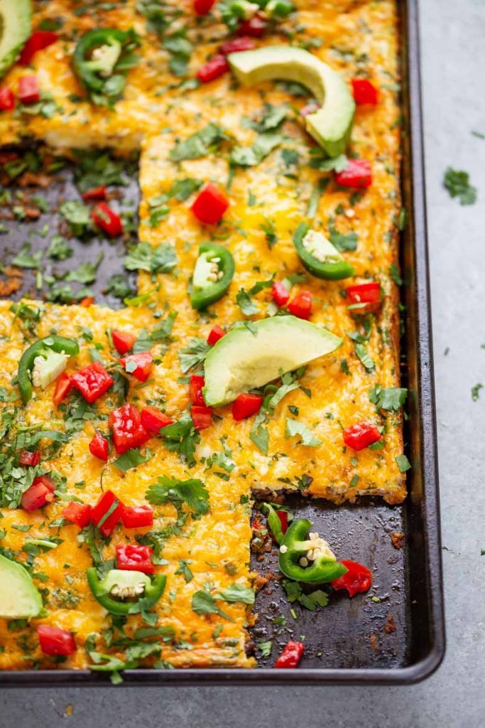 Sheet Pan Mexican Frittata