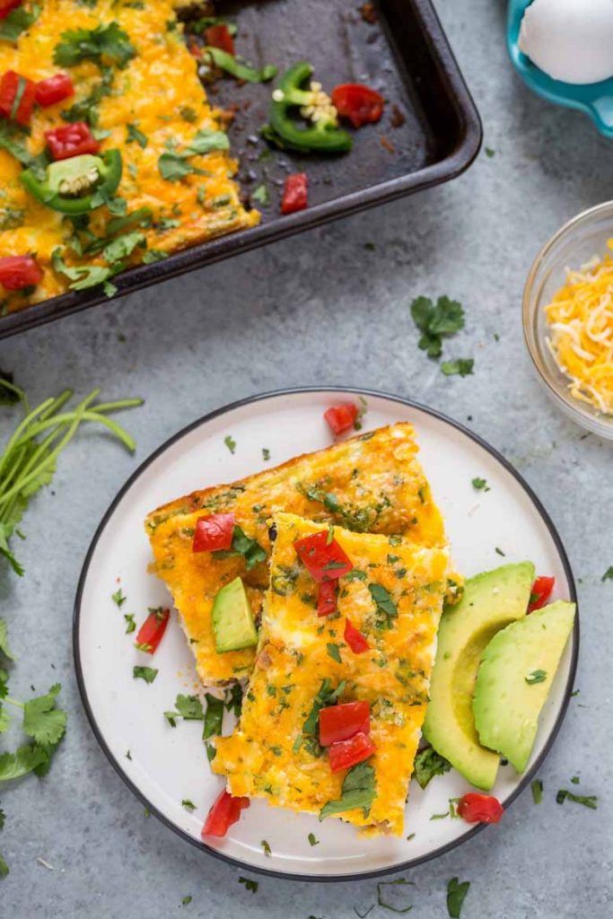 Sheet Pan Mexican Frittata