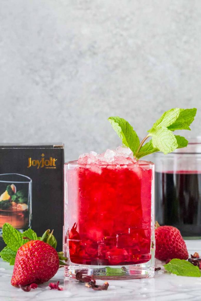 Strawberry Hibiscus Mint Julep