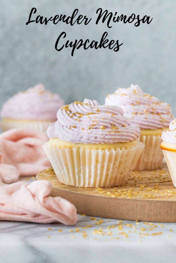 Lavender Mimosa Cupcakes