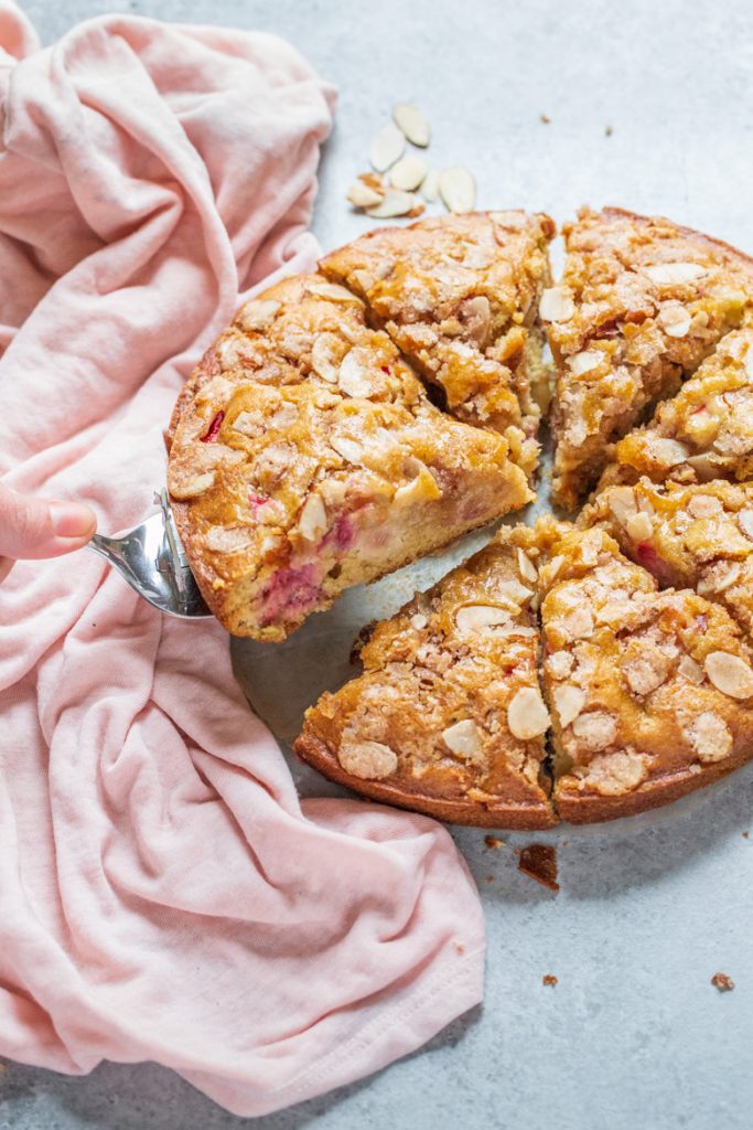 Strawberry Rhubarb Coffee Cake