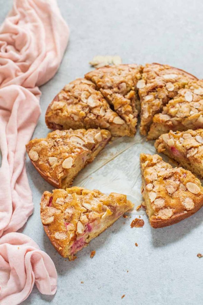 Strawberry Rhubarb Coffee Cake