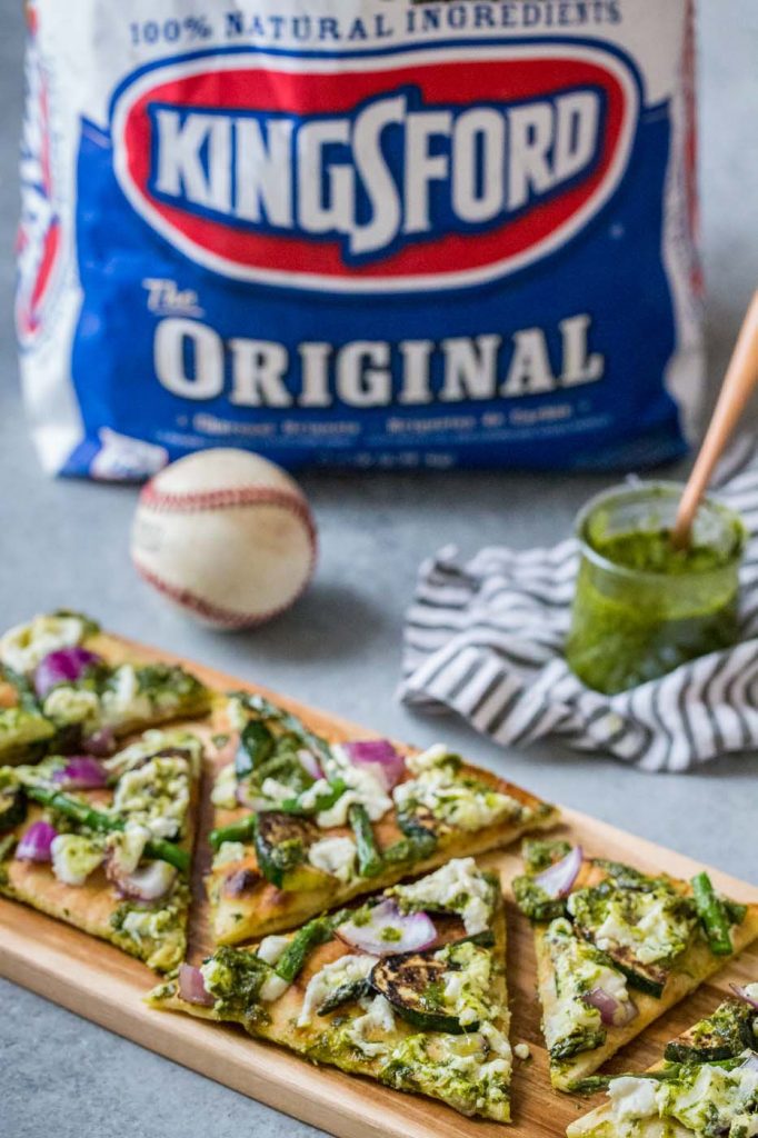 Grilled Vegetable Flatbreads with Ricotta and Salsa Verde