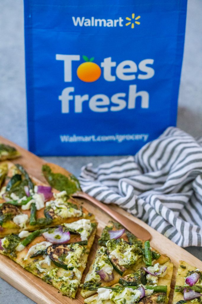 Grilled Vegetable Flatbreads with Ricotta and Salsa Verde