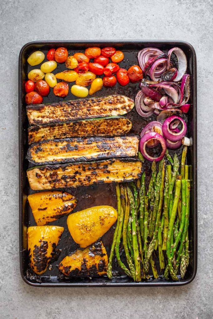 platter of grilled vegetables