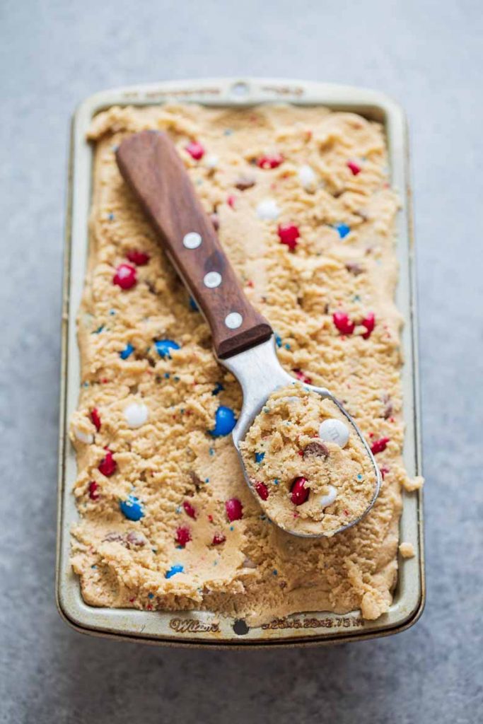 scoop full of Edible Cookie Dough 