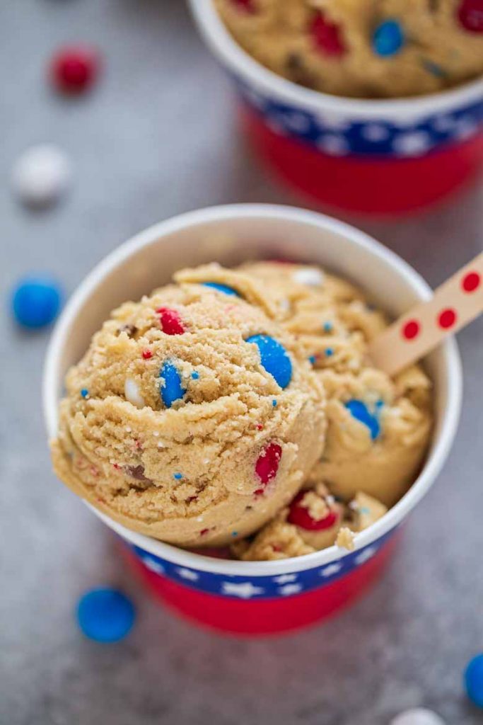 Patriotic Edible Cookie Dough