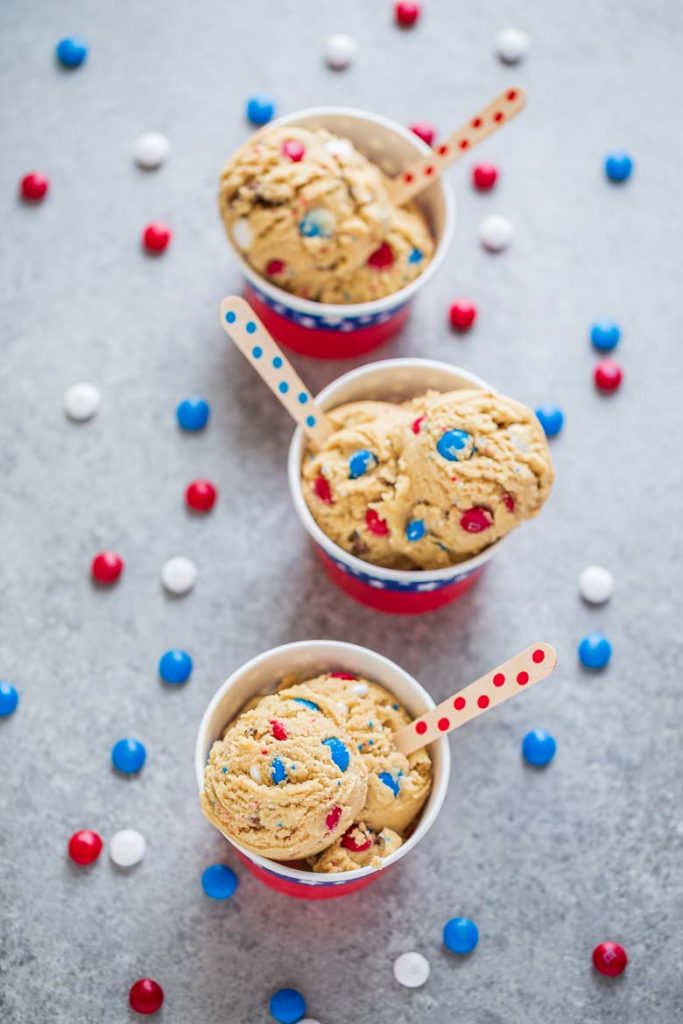 Patriotic Edible Cookie Dough