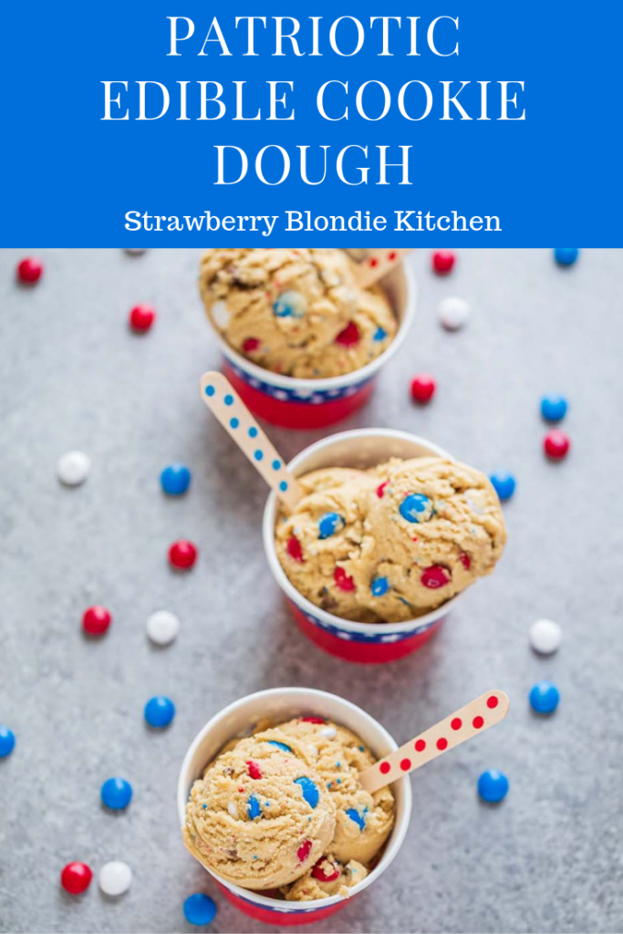 Patriotic Edible Cookie Dough