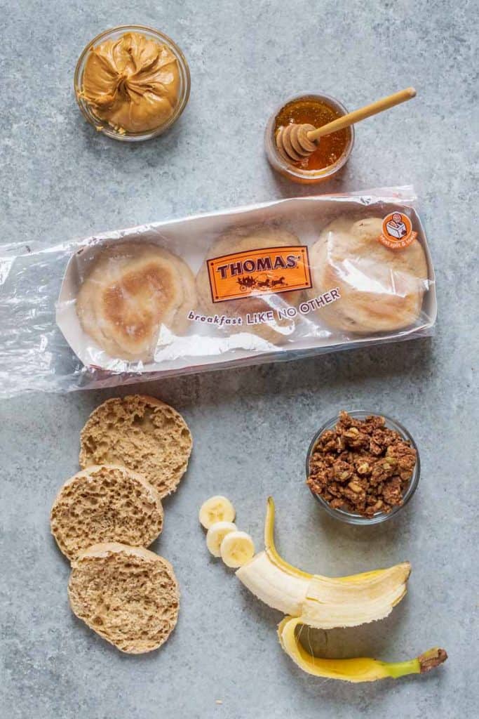 Peanut Butter Banana English Muffin