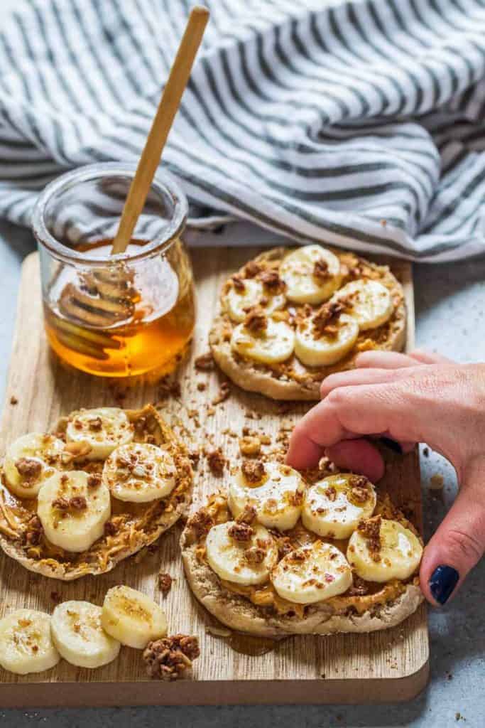 Peanut Butter Banana English Muffin