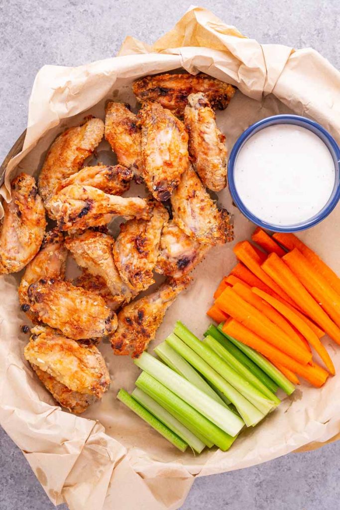 Crispy Baked Salt and Vinegar Chicken Wings