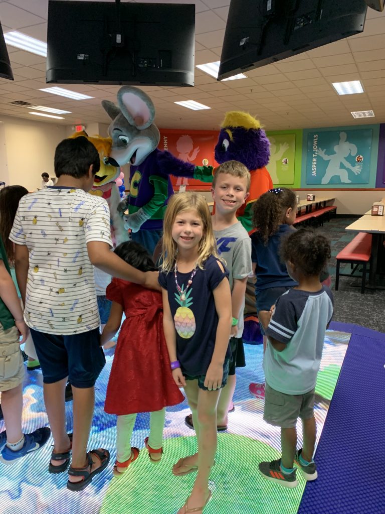 Chuck E. Cheese live show and stunning, all-new light up dance floor
