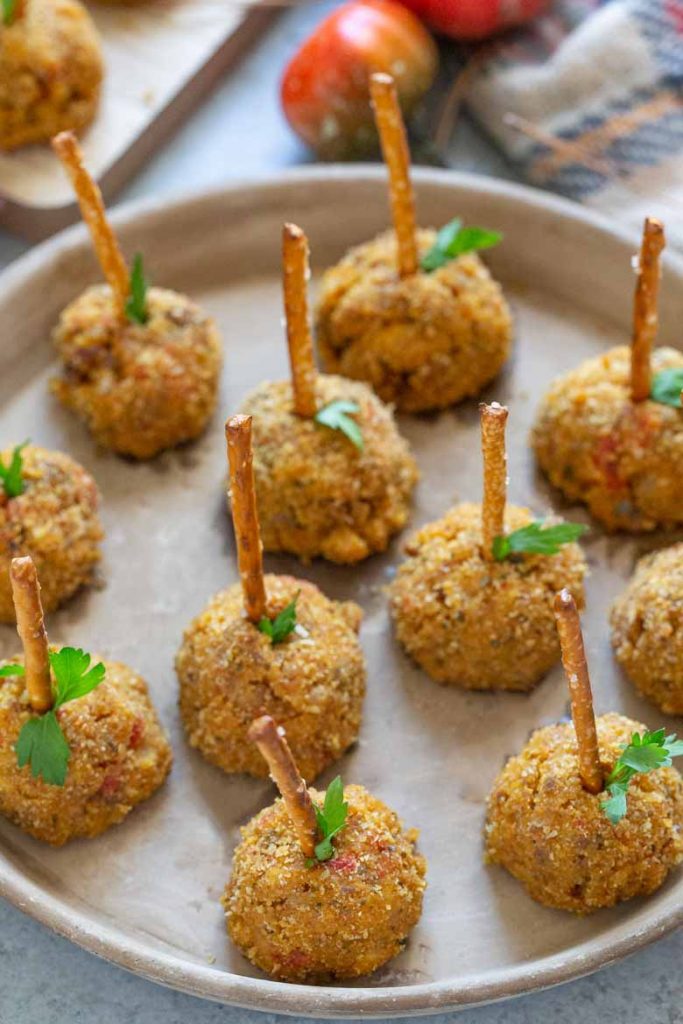 Pumpkin Sausage Cheese Balls