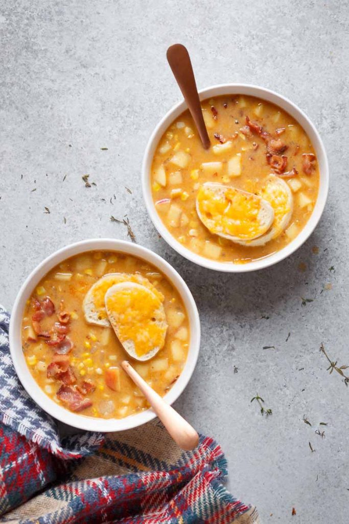 Smoky Apple Corn Chowder