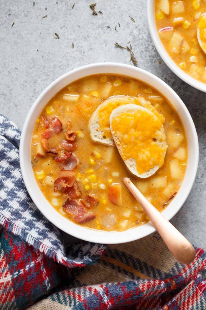 Smoky Apple Corn Chowder