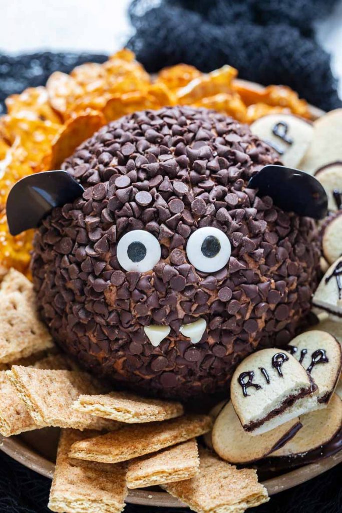 Adorable bat dessert cheese ball