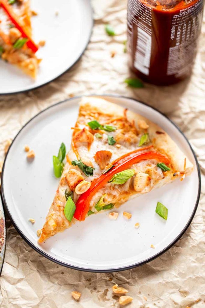 Slice of Thai Chicken Pizza