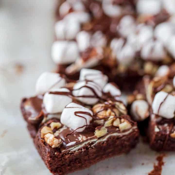 Mocha Mint Mississippi Mud Brownies