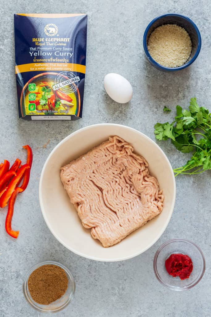 ingredients for chicken tikka masala meatballs