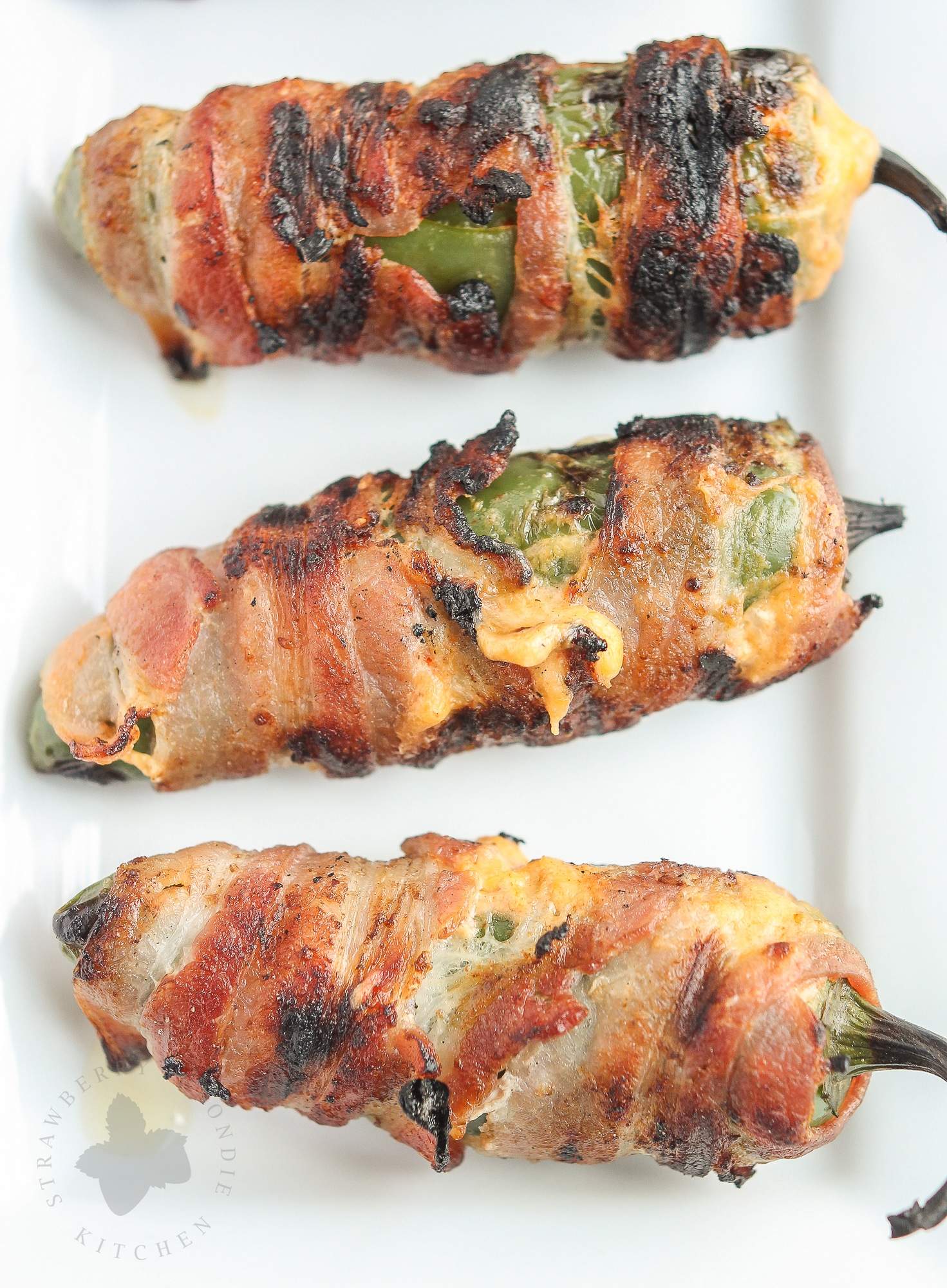 Bacon Wrapped Pimento Stuffed Jalapenos | Strawberry Blondie Kitchen