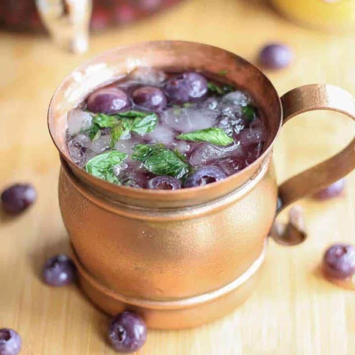 Blueberry Moscow Mule| Strawberry Blondie Kitchen