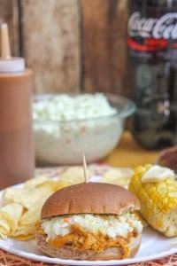 Pulled Chicken Sandwiches with Homemade BBQ Sauce | Strawberry Blondie Kitchen