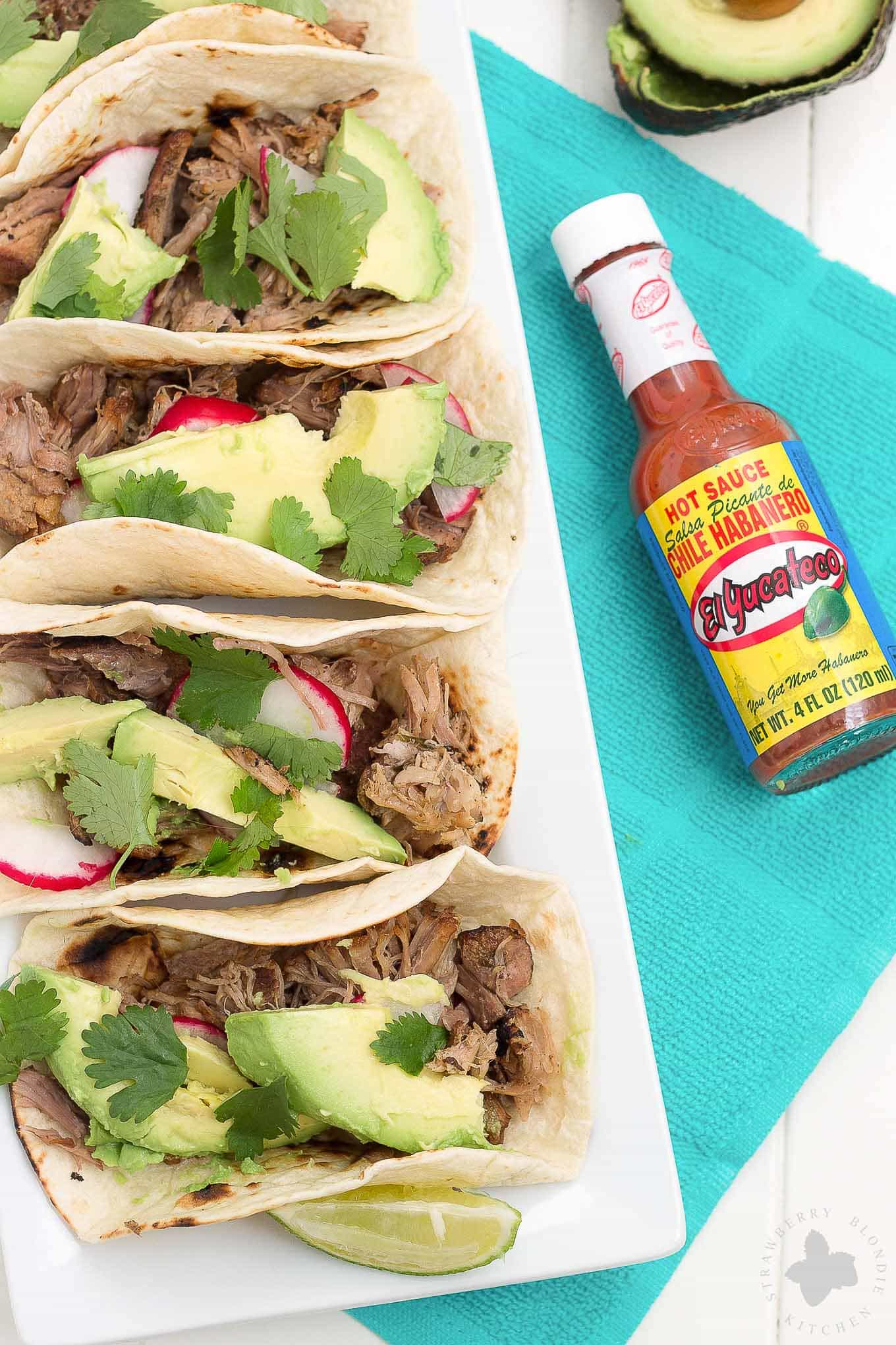 Slow Cooker Spicy Pork Carnitas Strawberry Blondie Kitchen