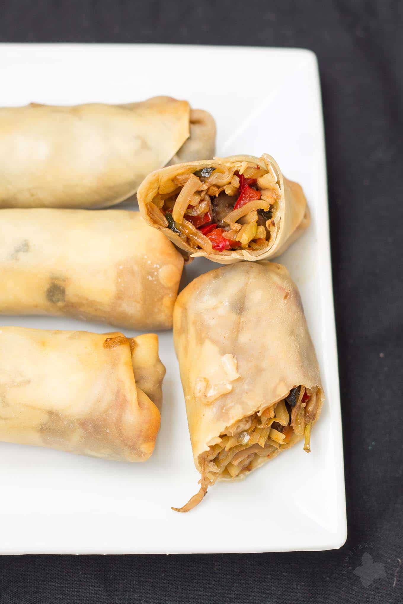 Baked Vegetable Egg Rolls Strawberry Blondie Kitchen