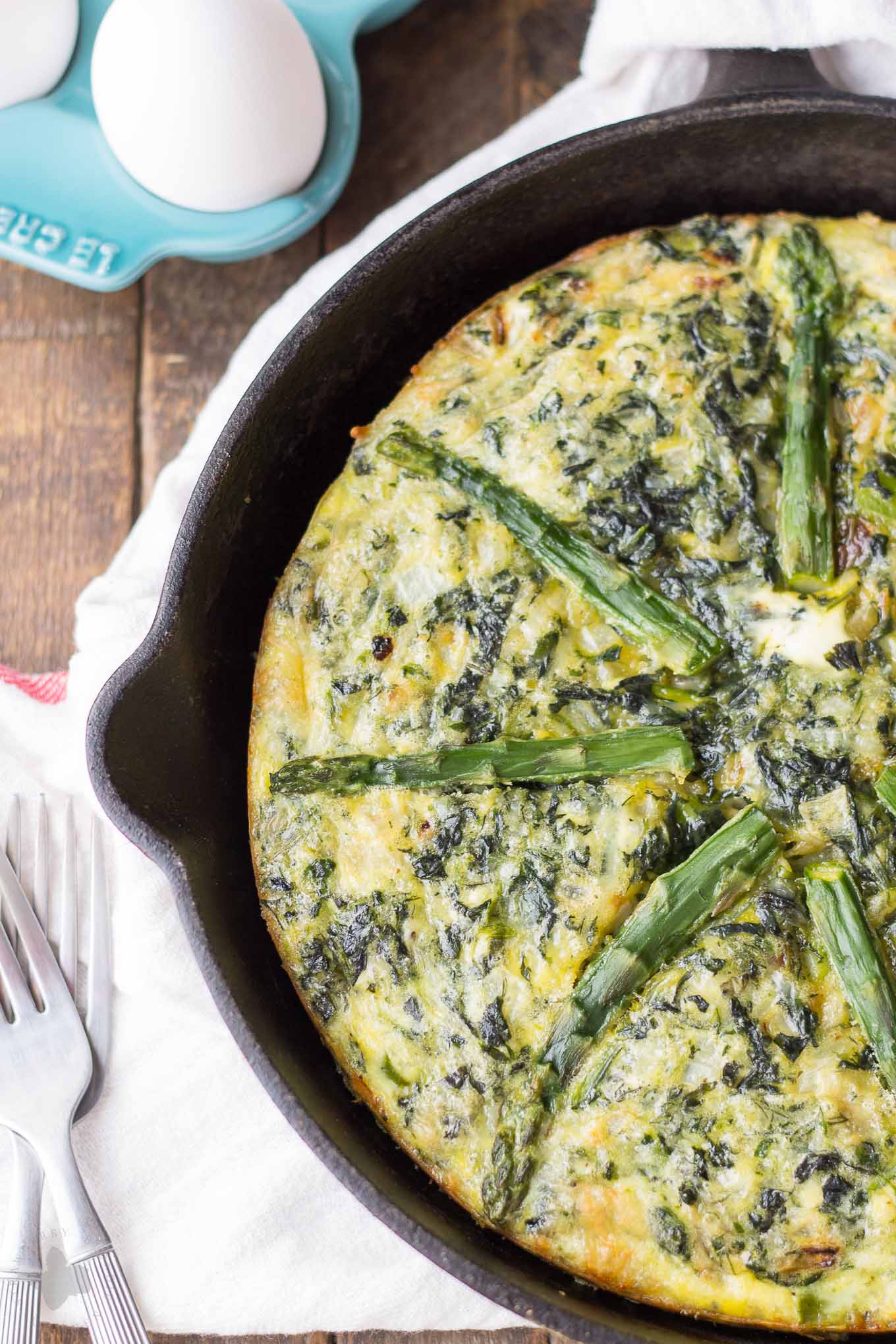 Asparagus and Spinach Frittata