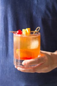 A spin on the traditional old fashioned, the addition of black walnut bitters draws out the warm, spicy flavors of the bourbon for a classy, sophisticated cocktail. | Strawberry Blondie Kitchen