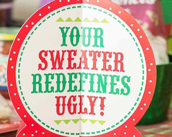 Ever wonder How to Throw an Ugly Sweater Party? I'm here to help with all the delicious foods, tasty beverages and the cheesiest decorations you can find! | Strawberry Blondie Kitchen