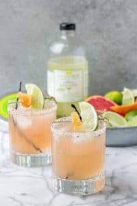 Grapefruit Ginger Vanilla Margarita | Strawberry Blondie Kitchen