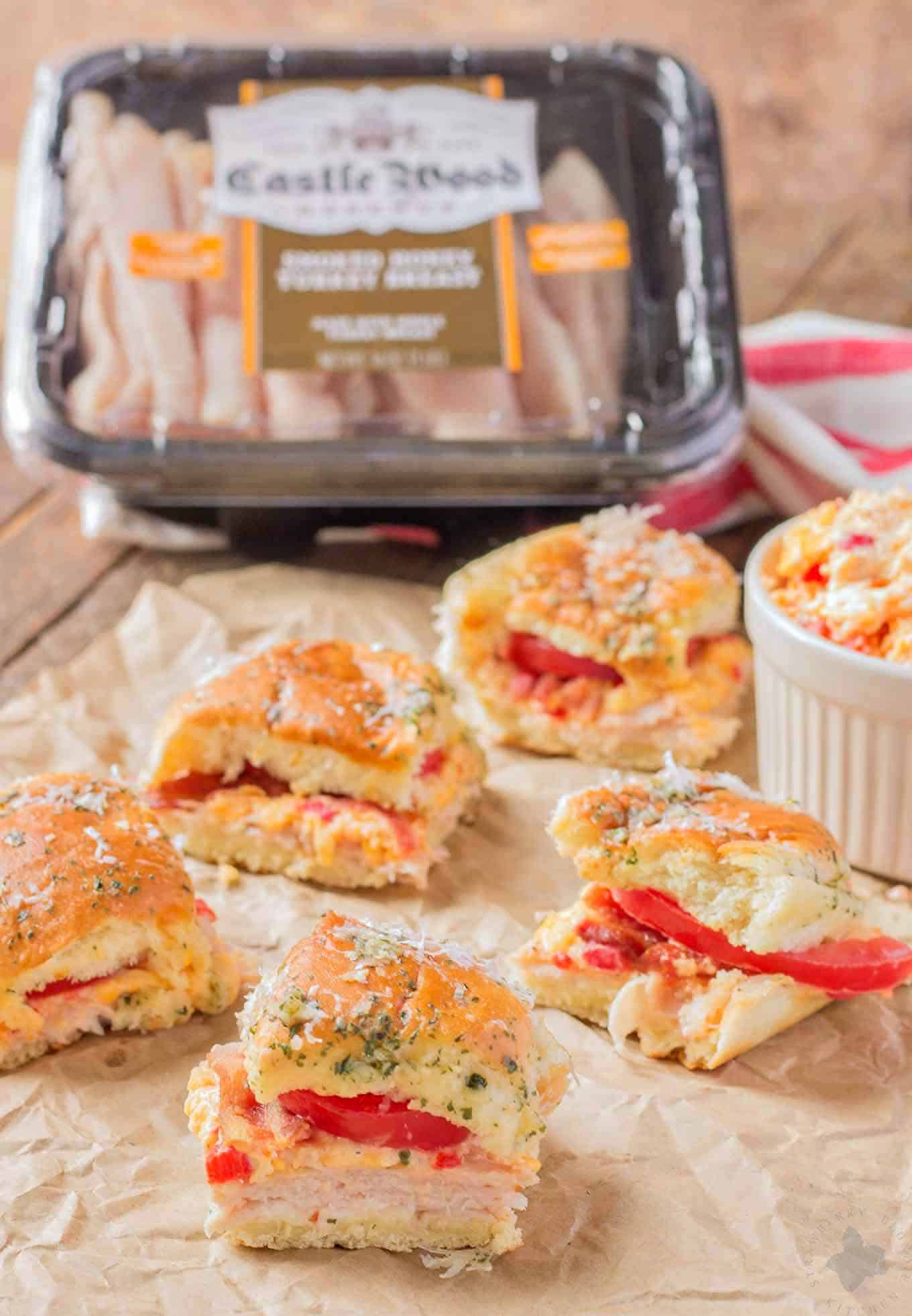 Kentucky Hot Brown Turkey Sliders Strawberry Blondie Kitchen