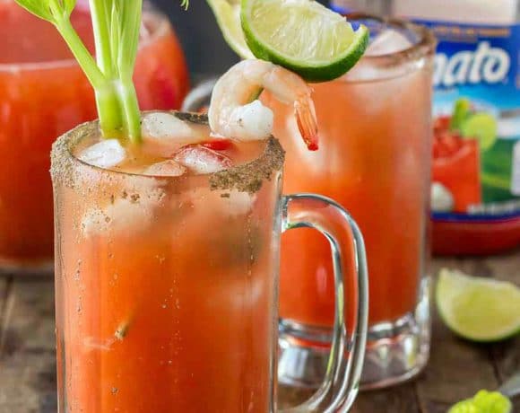 Spice up your summer celebrations this season with Spicy Micheladas. Wasabi packs a punch to give you an unexpected spicy twist that’s delicious and refreshing. | Strawberry Blondie Kitchen