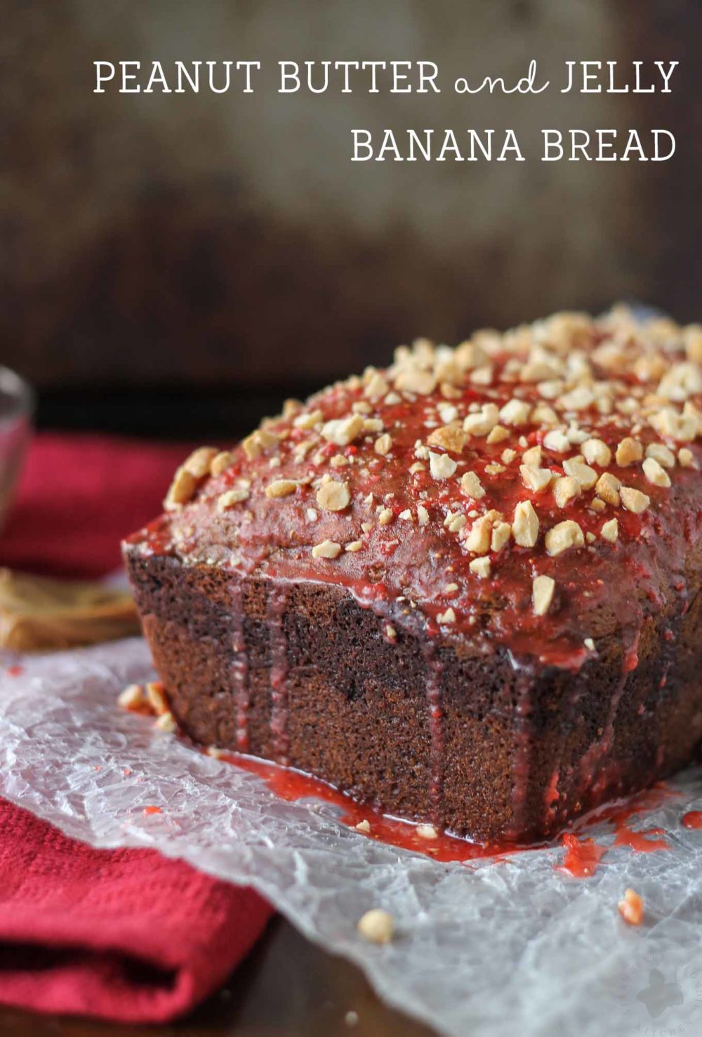 Peanut Butter and Jelly Banana Bread Strawberry Blondie Kitchen