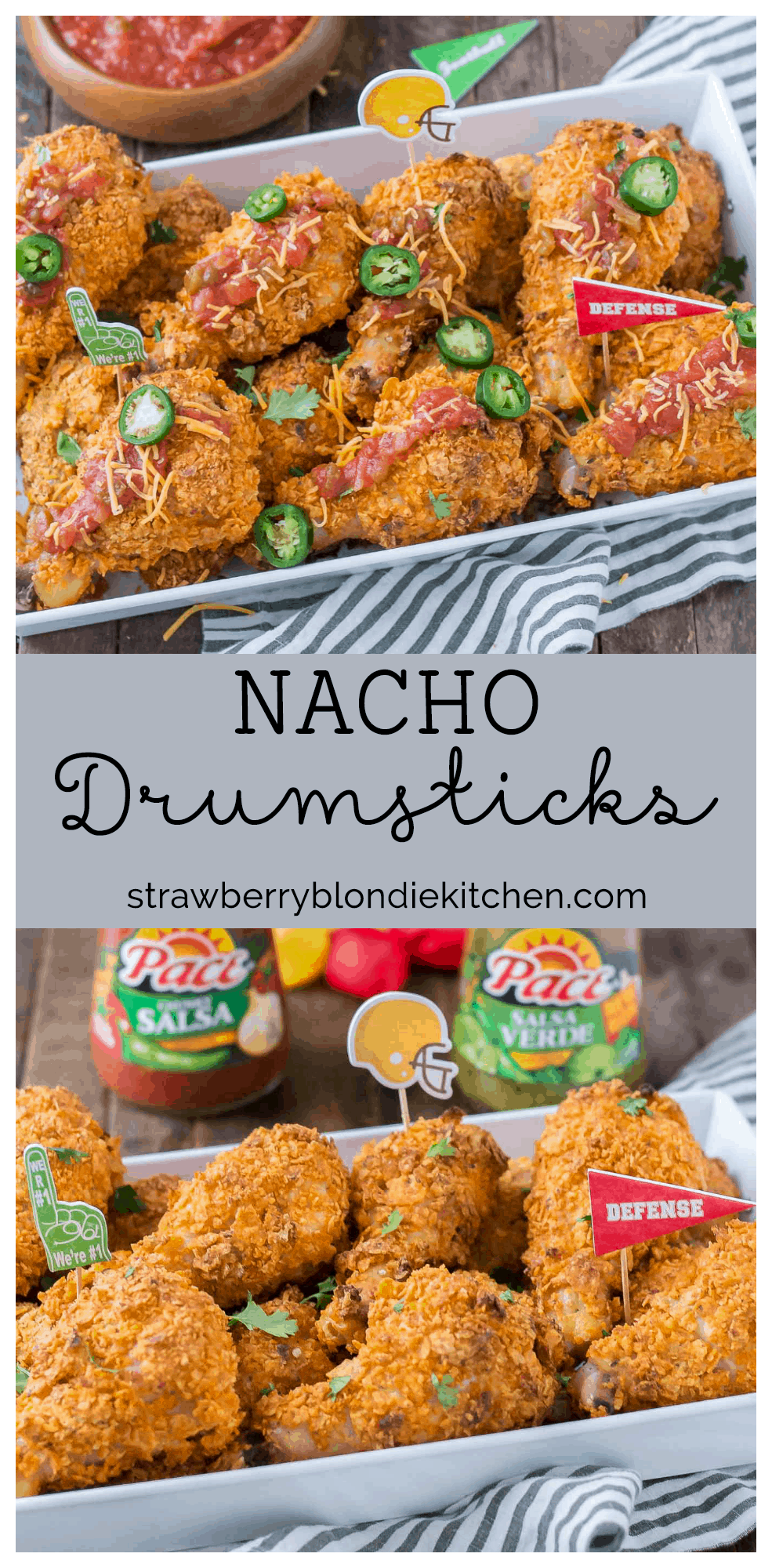 Nacho Drumsticks Strawberry Blondie Kitchen