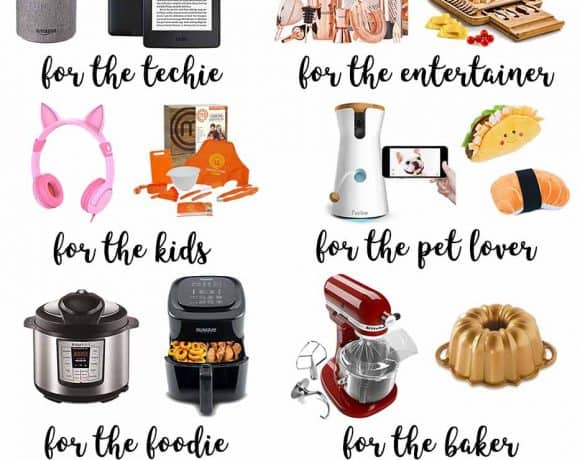 Holiday Gift Guides 2017 for everyone on your list; the foodie, the baker, the techie, the kids, the dog lover, the entertainer, for him and for her.  We've got you covered this holiday season! | Strawberry Blondie Kitchen